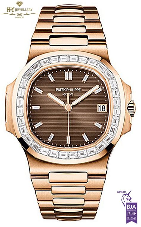 patek philippe nautilus with diamonds.